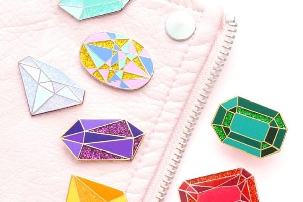 enamel pins, metal DIY craft to make and sell online