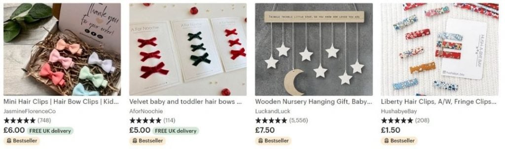 best crafts to sell on etsy, baby accessories