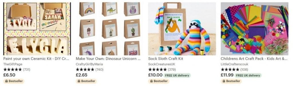 things to sell on etsy, craft kits