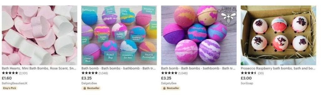 etsy bath bombs