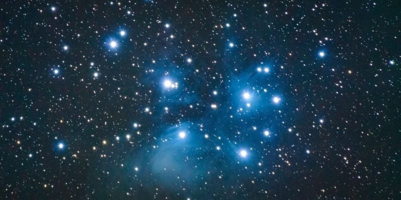 pleiades starseed, a photo of the pleaides constellation