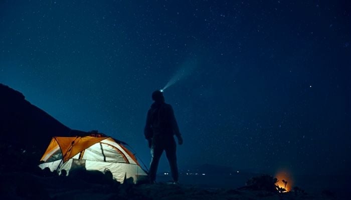 stargazing in a tent under the stars bucket list idea