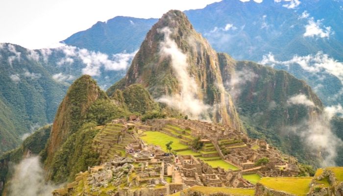 the end of the inca trail, machu picchu unesco world heritage site