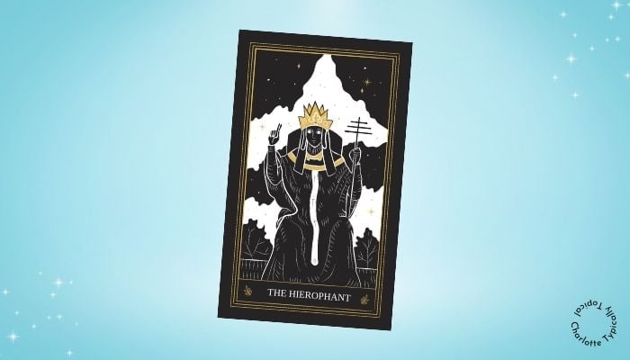 spiritual symbolism of a hierophant card tarot 5555