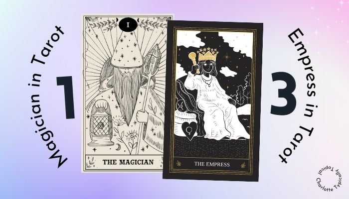 spiritual symbolism of Magician and Empress card tarot