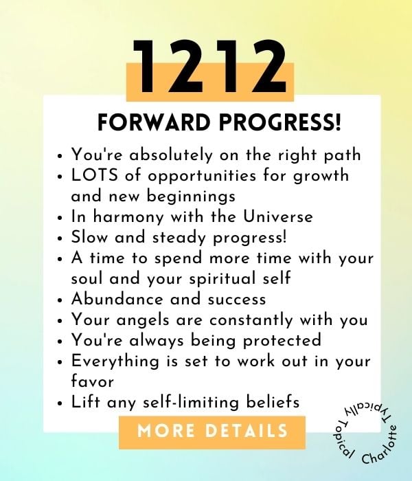 Spiritual Meaning of 1212 : Intuitive Journal - Angel Number 1212